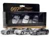 Aston Martin Collection "James Bond 007" Set of 3 Pieces Diecast Model Cars by Corgi