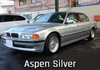 1/64 DCM 1996-1998 BMW E38 7-Series L7 (Silver) Diecast Car Model