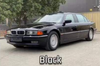 1/64 DCM 1996-1998 BMW E38 7-Series L7 (Black) Diecast Car Model