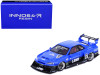 Nissan Skyline "LBWK" (ER34) Super Silhouette #5 RHD (Right Hand Drive) Blue Metallic "Inno64-R Resin" Series 1/64 Diecast Model Car by Inno Models