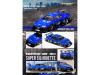 Nissan Skyline "LBWK" (ER34) Super Silhouette #5 RHD (Right Hand Drive) Blue Metallic "Inno64-R Resin" Series 1/64 Diecast Model Car by Inno Models