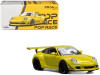 Porsche RWB 997 Yellow "Notting Hill" 1/64 Diecast Model Car by Pop Race