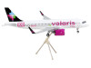 Airbus A320neo Commercial Aircraft "Volaris - 100 Aviones" White with Black Tail "Gemini 200" Series 1/200 Diecast Model Airplane by GeminiJets