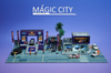 1/64 Magic City Red Bull Theme Racing & Garage Diorama (car models & figures NOT included)