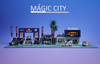 1/64 Magic City Red Bull Theme Racing & Garage Diorama (car models & figures NOT included)
