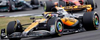 1/18 Spark 2023 Formula 1 McLaren MCL60 No.81 McLaren British GP 4th Place Oscar Piastri Car Model with Pit Board