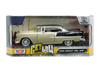 1/24 Motormax 1955 Chevrolet Bel Air Coupe Hardtop (Beige & Black) Diecast Car Model