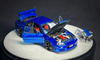 1/64 PGM Nissan Skyline GT-R R34 (Blue) Diecast Car Model with Extra Engine Elite Round Package