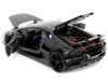 Lamborghini Huracan Perfomante Gray and Black Gradient with Carbon Hood "Pink Slips" Series 1/24 Diecast Model Car by Jada