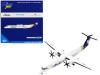 Bombardier Q400 Commercial Aircraft "Alaska Airlines - University of Washington Huskies" White with Purple and Gold Tail 1/400 Diecast Model Airplane by GeminiJets