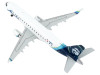 Embraer ERJ-175 Commercial Aircraft "Alaska Airlines" White with Blue Tail 1/400 Diecast Model Airplane by GeminiJets