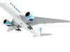 Boeing 777-200ER Commercial Aircraft "Eastern Air Lines" White with Striped Tail 1/400 Diecast Model Airplane by GeminiJets