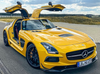 1/18 HH Model Mercedds Benz SLS AMG (Solarbeam Yellow) Enclosed Resin Car Model Limited 60 Pieces