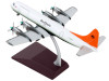 Lockheed L-188 Electra Commercial Aircraft "Buffalo Airways" White and Black with Orange Tail "Gemini 200" Series 1/200 Diecast Model Airplane by GeminiJets