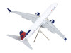 Boeing 737-900ER Commercial Aircraft with Flaps Down "Delta Air Lines" White with Blue and Red Tail "Gemini 200" Series 1/200 Diecast Model Airplane by GeminiJets