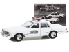1980 Chevrolet Impala 9C1 Police White "Chevrolet Presents Two Tough Choices" "Vintage Ad Cars" Series 9 1/64 Diecast Model Car by Greenlight