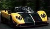 1/43 HH Model Pagani Zonda Cinque Roadster (Yellow & Carbon Black) Car Model Limited 30 Pieces