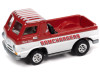 1965 Dodge A-100 Pickup Truck Red and White with Enclosed Car Trailer "Ramchargers" "Tow & Go" Series Limited Edition to 3744 pieces Worldwide 1/64 Diecast Model Car by Johnny Lightning