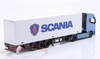 1/43 BBurago Scania S730 Semi-trailer Truck with Semi-trailer Car Models