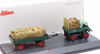 1/43 Schuco Mercedes-Benz Unimog 401 with Trailer and Cargo (Green) Car Model