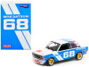 Datsun 510 #68 "BRE" White and Blue "Trans-Am 2.5 Championship" (1972) with METAL OIL CAN 1/64 Diecast Model Car by Tarmac Works