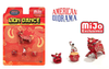 1/64 American Diorama Lion Dance Set (Red) Figures