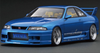 1/18 Ignition Model GReddy Nissan GT-R Skyline (BCNR33) Blue Metallic (Limited 80 Pieces)