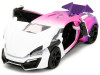 Lykan Hypersport White Pink and Purple Gradient "Pink Slips" Series 1/24 Diecast Model Car by Jada