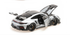 1/18 MINICHAMPS  PORSCHE 911 (992) GT3 RS - 2022 - GT Silver Metallic WEISSACH PACKAGE BLACK DECOR + WHEELS Diecast Car Model (Limited 333 Pieces)