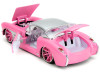 1957 Chevrolet Corvette Pink Metallic with Silver Top and White Interior "Pink Slips" Series 1/24 Diecast Model Car by Jada