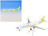 Airbus A321neo Commercial Aircraft "Cebu Pacific" White and Yellow "Gemini 200" Series 1/200 Diecast Model Airplane by GeminiJets