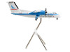 Bombardier Dash 8-100 Commercial Aircraft "American Eagle - Piedmont Airlines" White with Blue Stripes "Gemini 200" Series 1/200 Diecast Model Airplane by GeminiJets