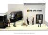 1/64 Greenlight The UPS Store Diorama (cars, figures & accessories NOT included)