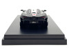 McLaren Elva Convertible #4 Carbon Black with White and Red Stripes 1/64 Diecast Model Car by LCD Models