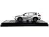 Toyota Highlander Silver Metallic with Sunroof 1/64 Diecast Model Car by LCD Models