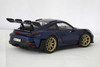 1/18 Norev 2023 Porsche 911 GT3 RS 992 (Dark Blue with Gold Wheels) Diecast Car Model
