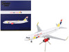 Airbus A320 Commercial Aircraft "Viva Air" White with Tail Graphics "Gemini 200" Series 1/200 Diecast Model Airplane by GeminiJets