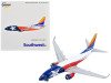 Boeing 737-700 Commercial Aircraft "Southwest Airlines - Lone Star One" Texas Flag Livery 1/400 Diecast Model Airplane by GeminiJets