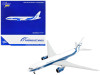 Boeing 777F Commercial Aircraft "AirBridgeCargo" White with Blue Stripes 1/400 Diecast Model Airplane by GeminiJets