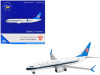 Boeing 737 MAX 8 Commercial Aircraft "China Southern Airlines" White with Black Stripes and Blue Tail 1/400 Diecast Model Airplane by GeminiJets