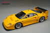 1/18 Tecnomodel Ferrari F40 LM 1996 Press Version Yellow Modena with BBS Silver Wheels Limited Edition Car Model