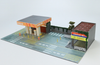 1/64 Magic City Japan Eneos Gas Station & Up Garage Diorama with Lights