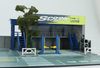 1/64 Magic City Spoon Sports Theme Showroom & Repari Shop Diorama with Lights