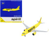 Airbus A320neo Commercial Aircraft "Spirit Airlines" Yellow 1/400 Diecast Model Airplane by GeminiJets