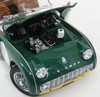 1/18 Kyosho Triumph TR3A Racing Green with Plain Deco Diecast Car Model
