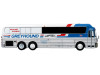 1984 Eagle Model 10 Motorcoach Bus "Greyhound Package Express" White and Blue "Vintage Bus & Motorcoach Collection" Limited Edition to 504 pieces Worldwide 1/87 (HO) Diecast Model by Iconic Replicas