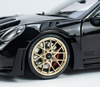 1/18 Minichamps PORSCHE 911 (992) GT3 RS - 2022 -BLACK W BLACK WHEELS CLDC Exclusive Diecast Car Model (Limited 500 Pieces)