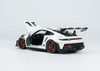 1/18 Minichamps PORSCHE 911 (992) GT3 RS - 2022 -WHITE W RED DECOR & WHEELS CLDC Exclusive Diecast Car Model (Limited 500 Pieces)