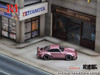 1/64 Rhino Model RM Porsche 911 930 Singer Turbo Study Ghost Player (Pink) Diecast Car Model