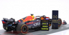 1/12 Spark 2023 Formula 1 Oracle Red Bull Racing RB19 No.1 Oracle Red Bull Racing Qatar GP 2023 Formula One Drivers' Champion Max Verstappen Car Model with Pit Boards